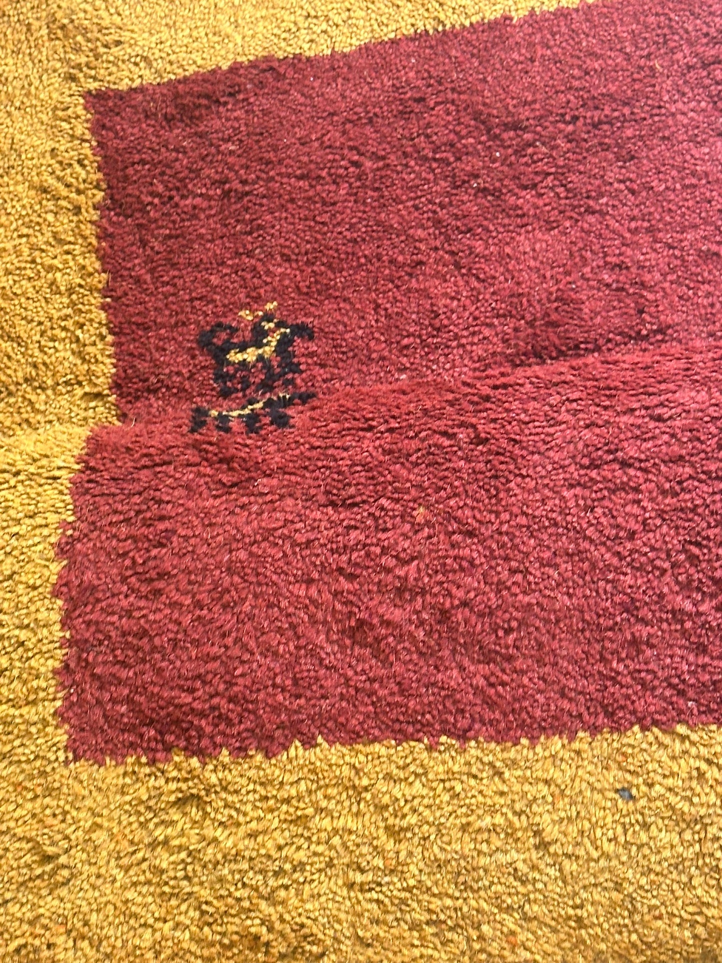 Moderner Gabbeh Teppich handgeknüpft 162x93 cm