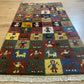 Moderner Gabbeh Teppich handgeknüpft 160x90 cm