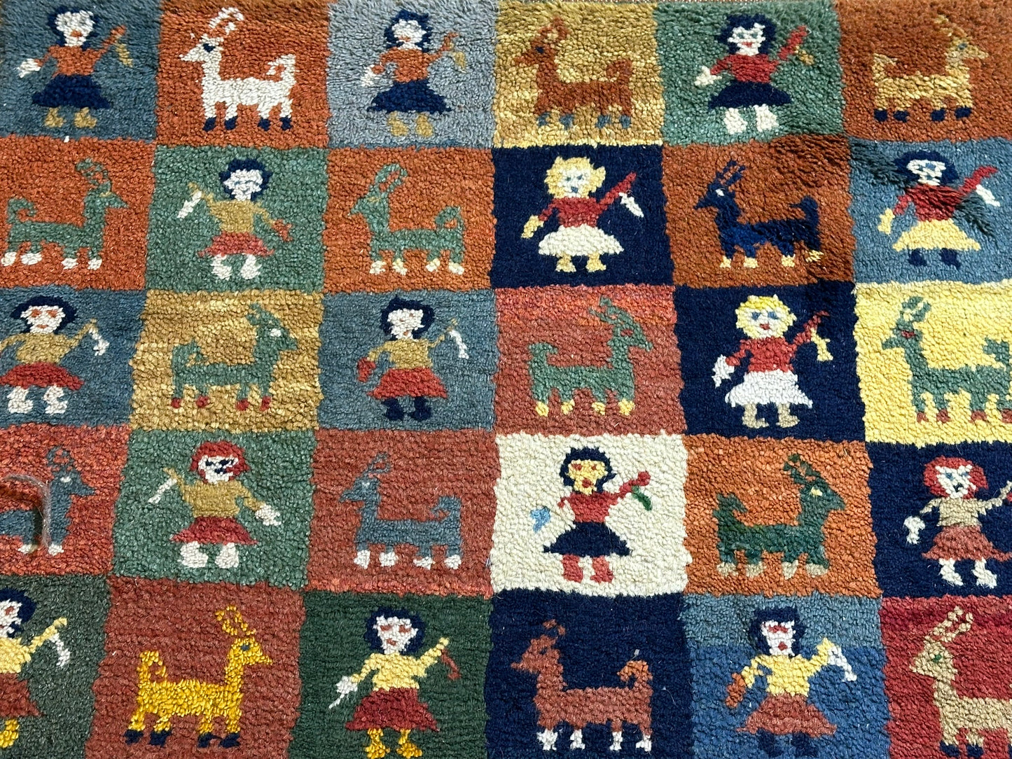 Moderner Gabbeh Teppich handgeknüpft 160x90 cm