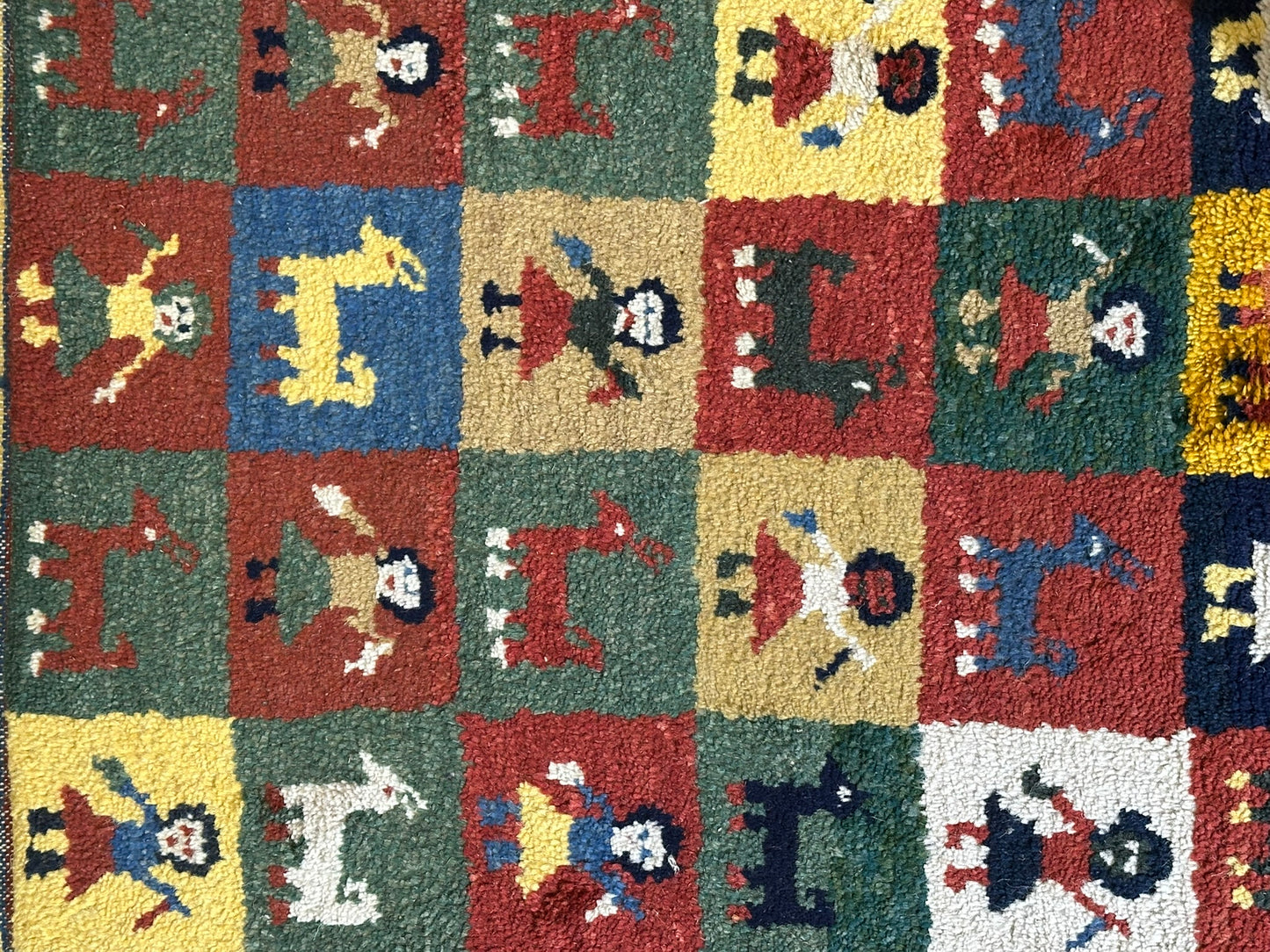 Moderner Gabbeh Teppich handgeknüpft 160x90 cm