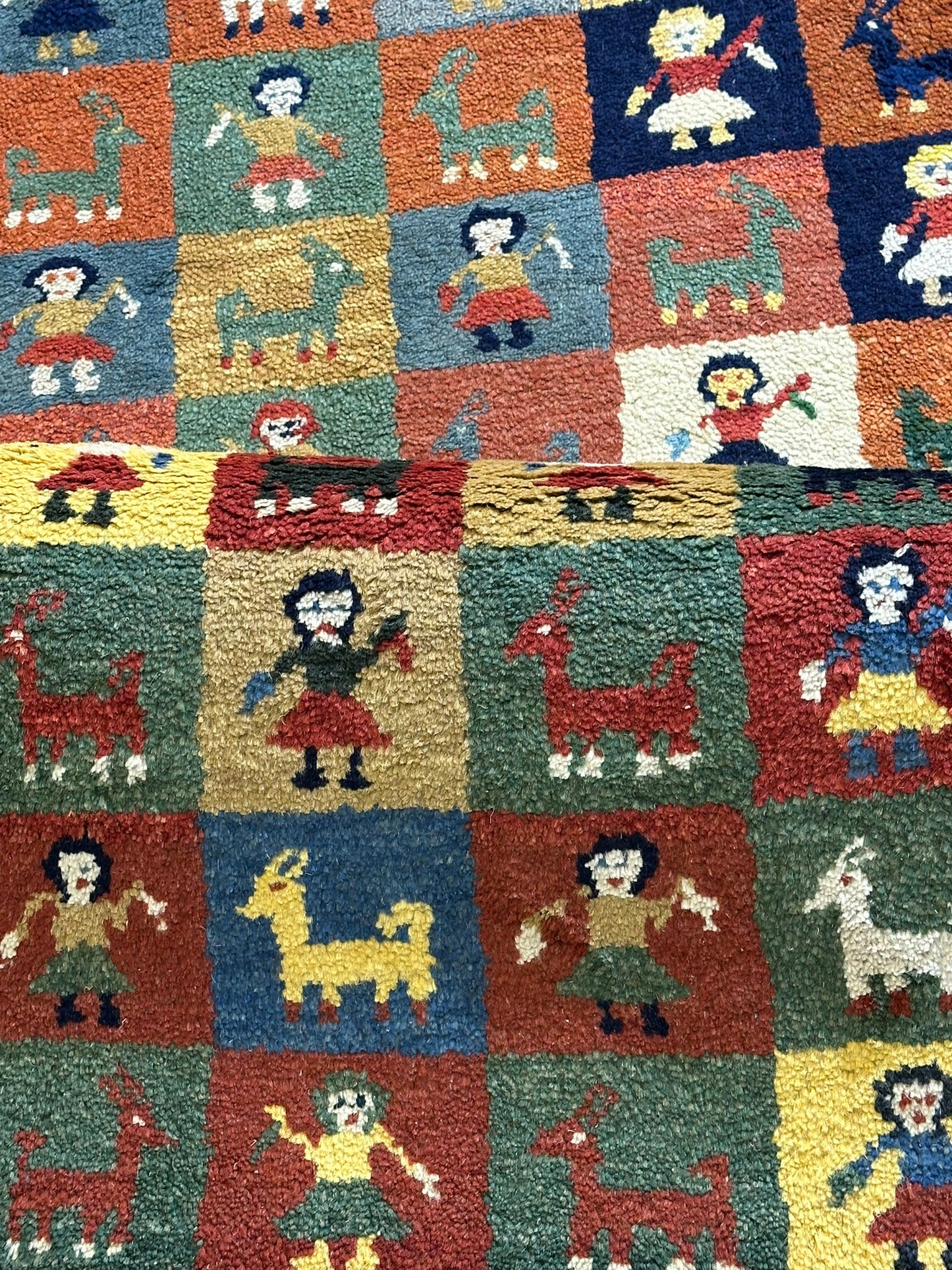 Moderner Gabbeh Teppich handgeknüpft 160x90 cm