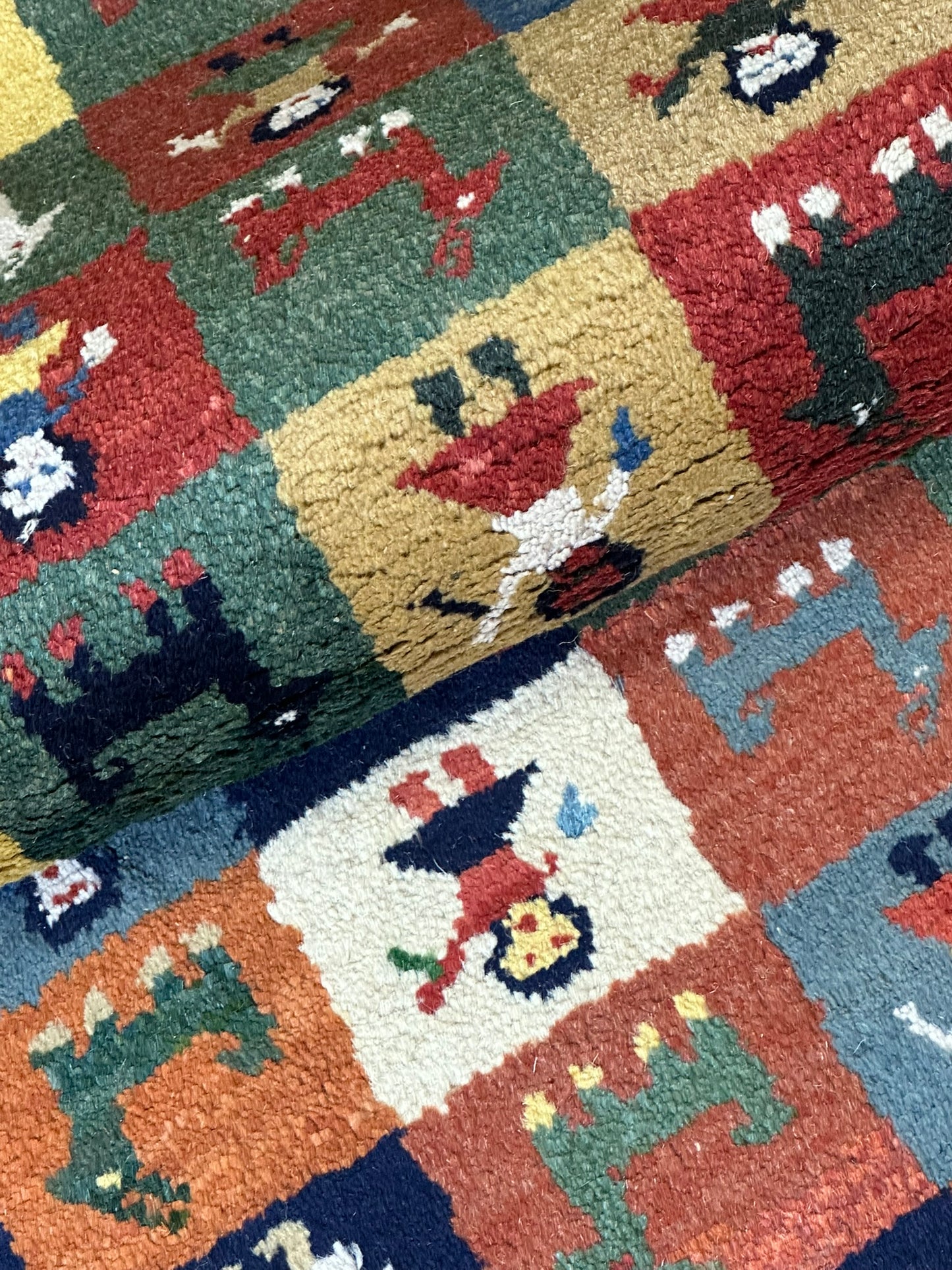 Moderner Gabbeh Teppich handgeknüpft 160x90 cm