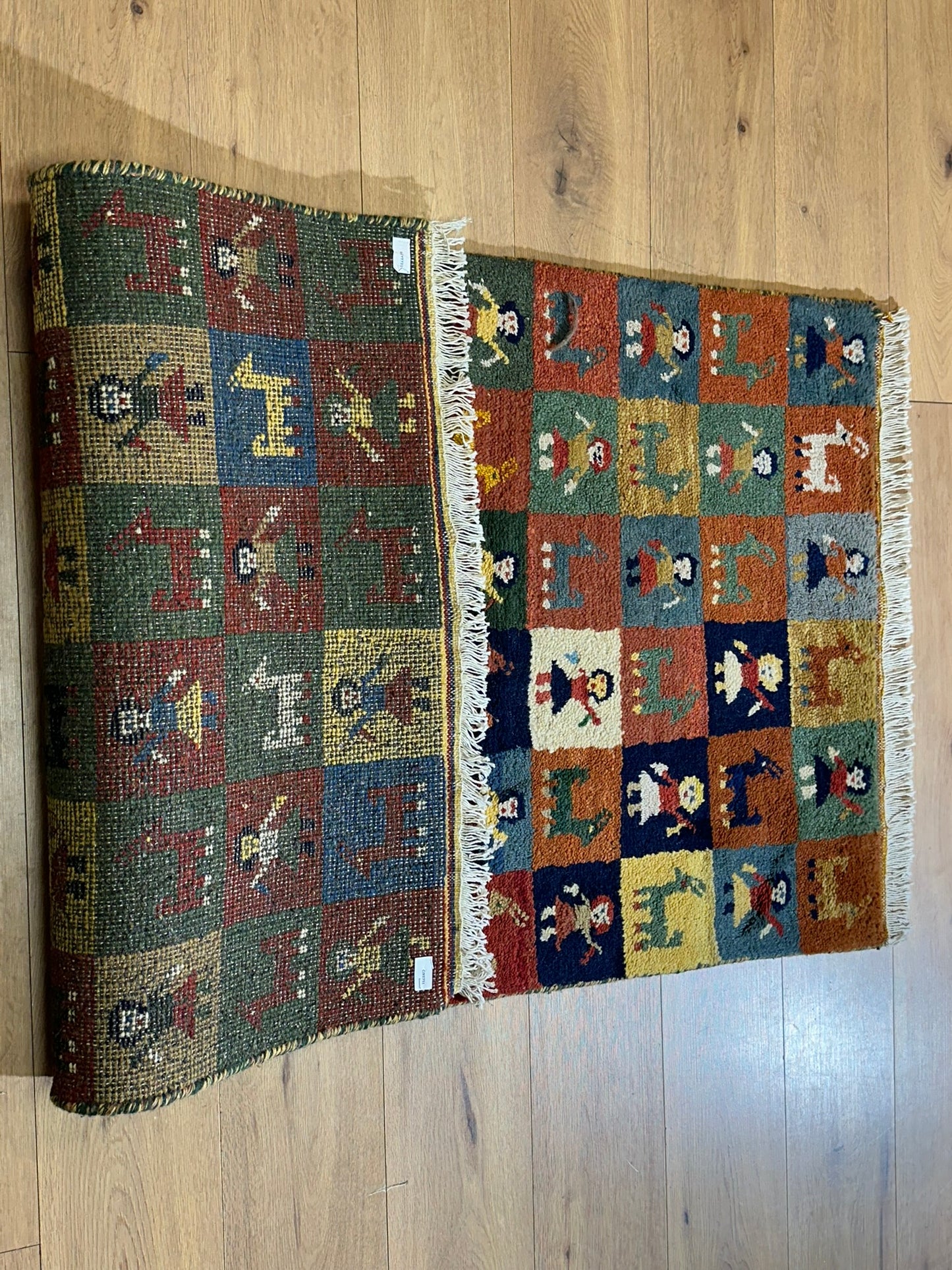 Moderner Gabbeh Teppich handgeknüpft 160x90 cm