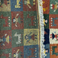 Moderner Gabbeh Teppich handgeknüpft 160x90 cm