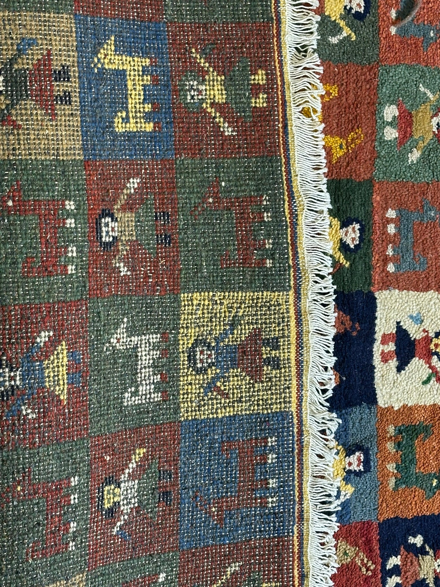 Moderner Gabbeh Teppich handgeknüpft 160x90 cm