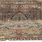 Antiker Orientteppich Handgeknüpft Agra Naturfarben 540x435 cm Signiert