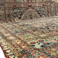 Antiker Orientteppich Handgeknüpft Agra Naturfarben 540x435 cm Signiert