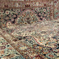 Antiker Orientteppich Handgeknüpft Agra Naturfarben 540x435 cm Signiert