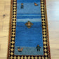 Moderner Gabbeh Teppich handgeknüpft 166x88 cm