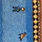 Moderner Gabbeh Teppich handgeknüpft 166x88 cm