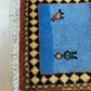 Moderner Gabbeh Teppich handgeknüpft 166x88 cm