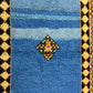 Moderner Gabbeh Teppich handgeknüpft 166x88 cm