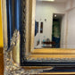 Eleganz im Art Deco Stil: Spiegel mit Facettenschliff und Holzrahmen