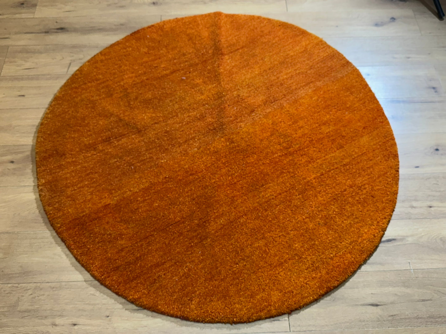 Moderner Gabbeh Teppich handgeknüpft rund ca. 150 cm
