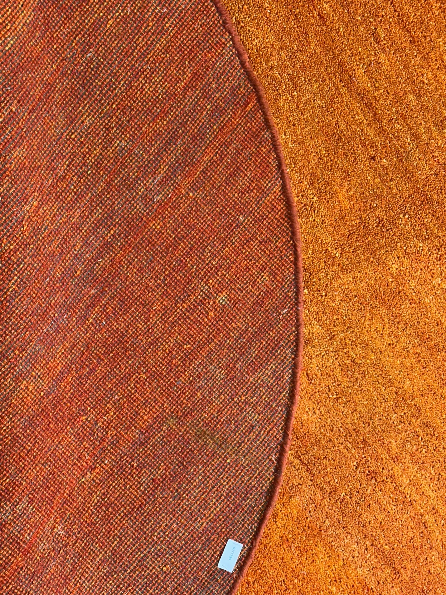 Moderner Gabbeh Teppich handgeknüpft rund ca. 150 cm