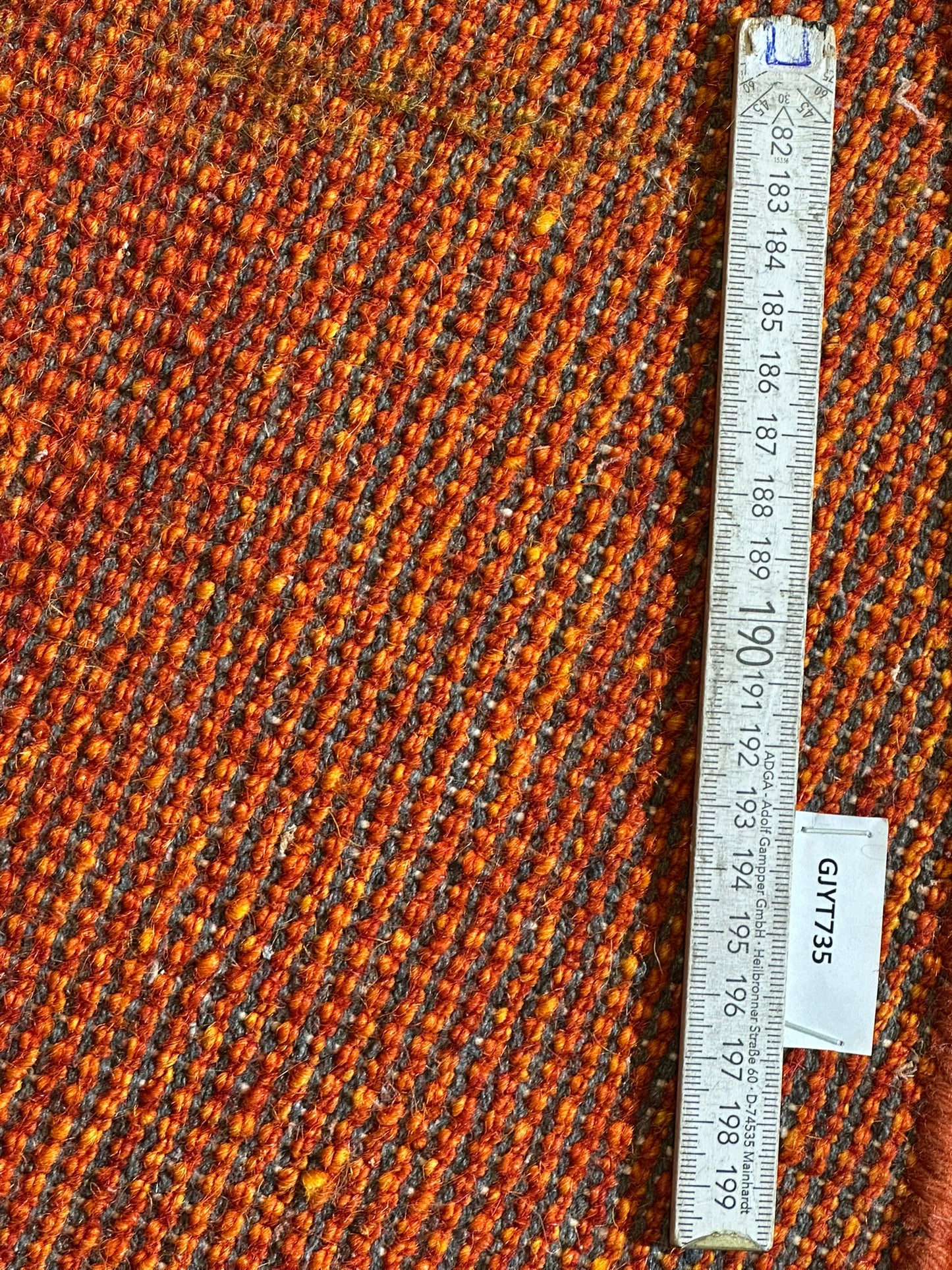 Moderner Gabbeh Teppich handgeknüpft rund ca. 150 cm