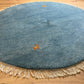 Moderner Gabbeh Teppich handgeknüpft rund ca. 150 cm