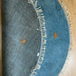 Moderner Gabbeh Teppich handgeknüpft rund ca. 150 cm