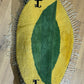 Moderner Gabbeh Teppich handgeknüpft rund ca. 145 cm