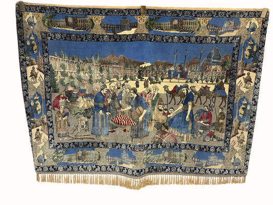 Orientteppich handgeknüpft  Bilder teppich Isfahan auf seide 168x117 cm