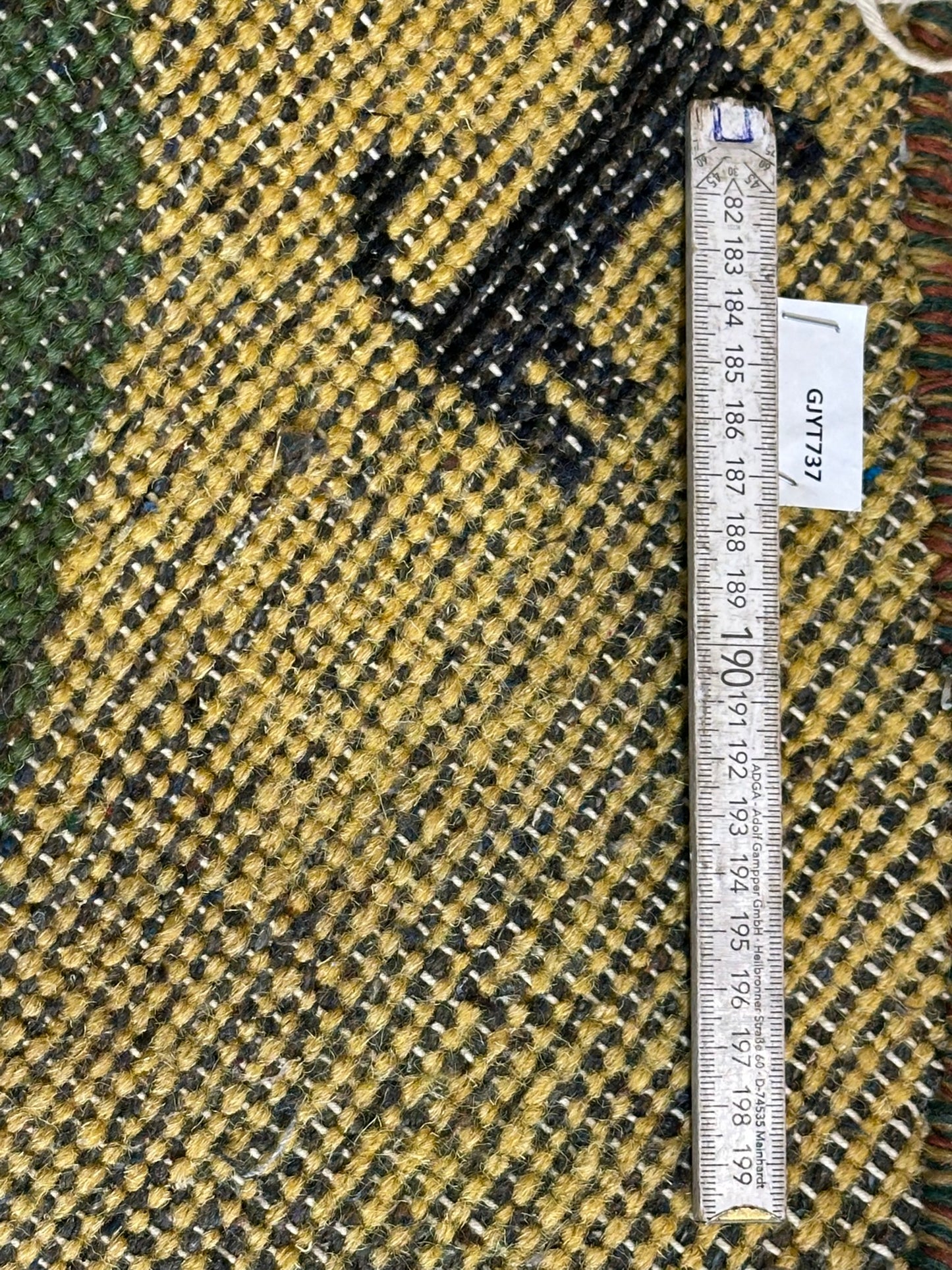 Moderner Gabbeh Teppich handgeknüpft rund ca. 145 cm