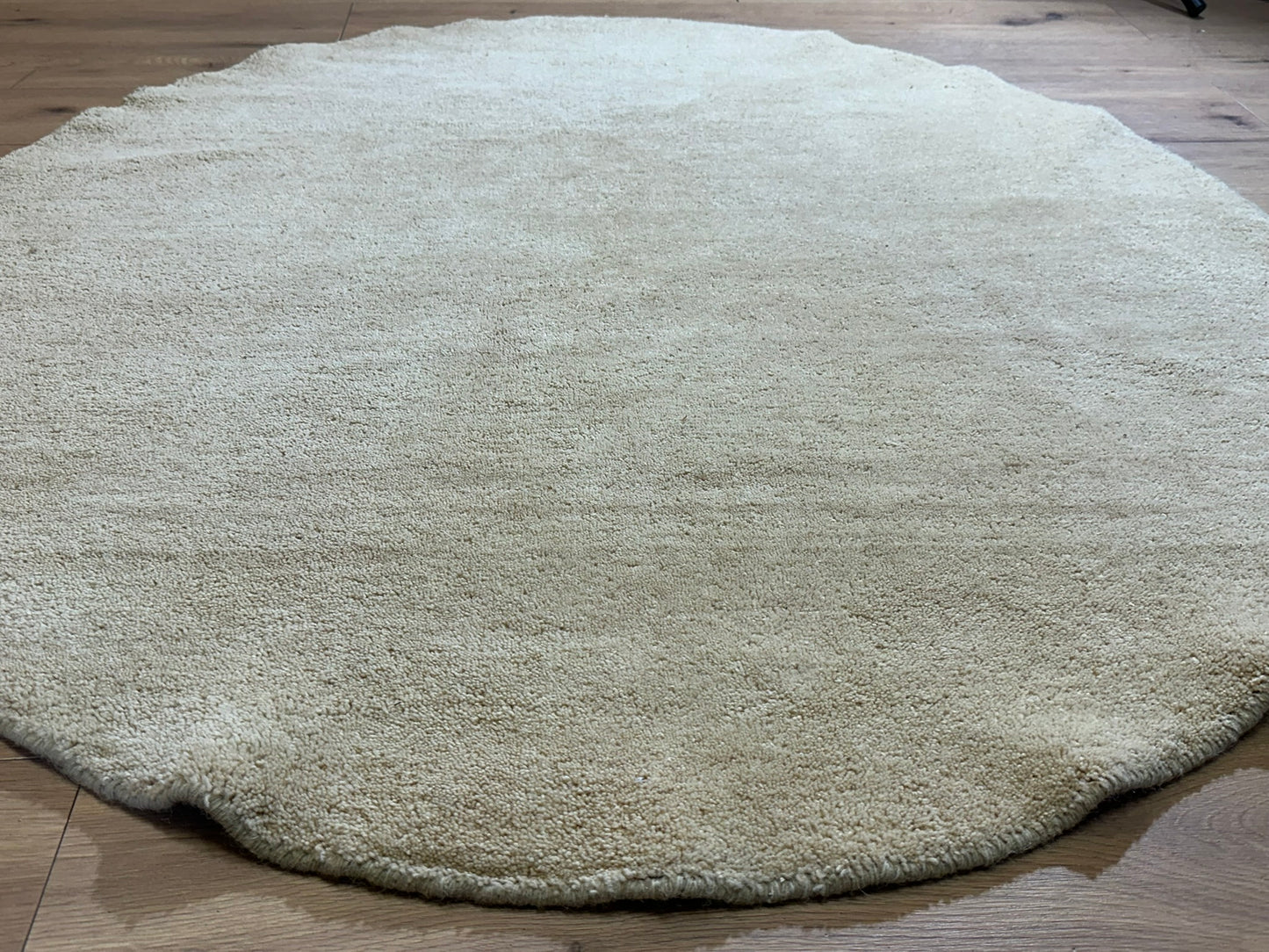 Moderner Gabbeh Teppich handgeknüpft rund ca. 152 cm
