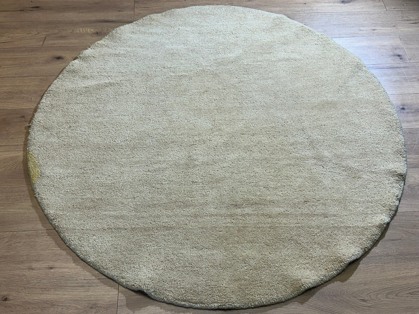 Moderner Gabbeh Teppich handgeknüpft rund ca. 152 cm