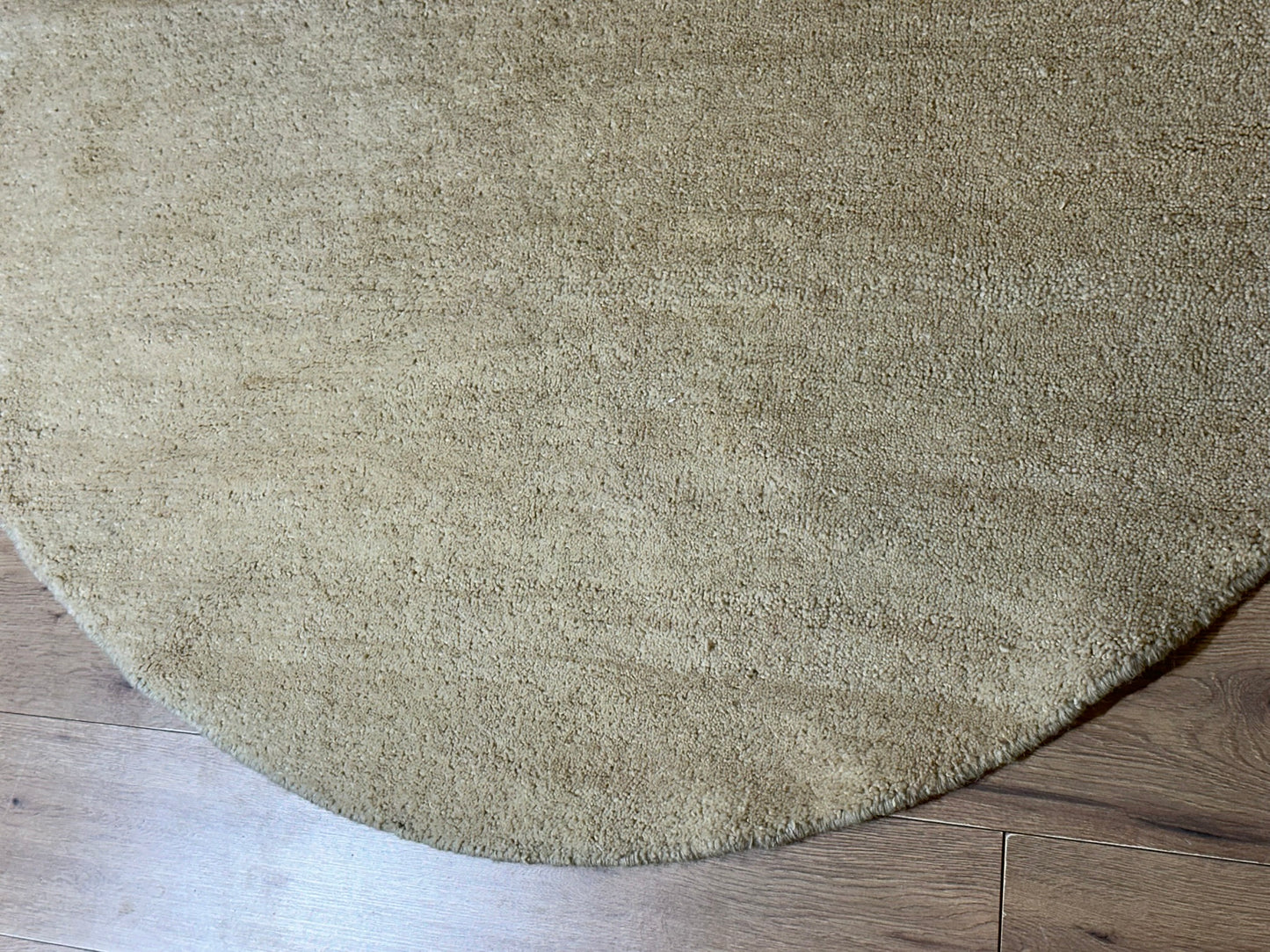 Moderner Gabbeh Teppich handgeknüpft rund ca. 152 cm