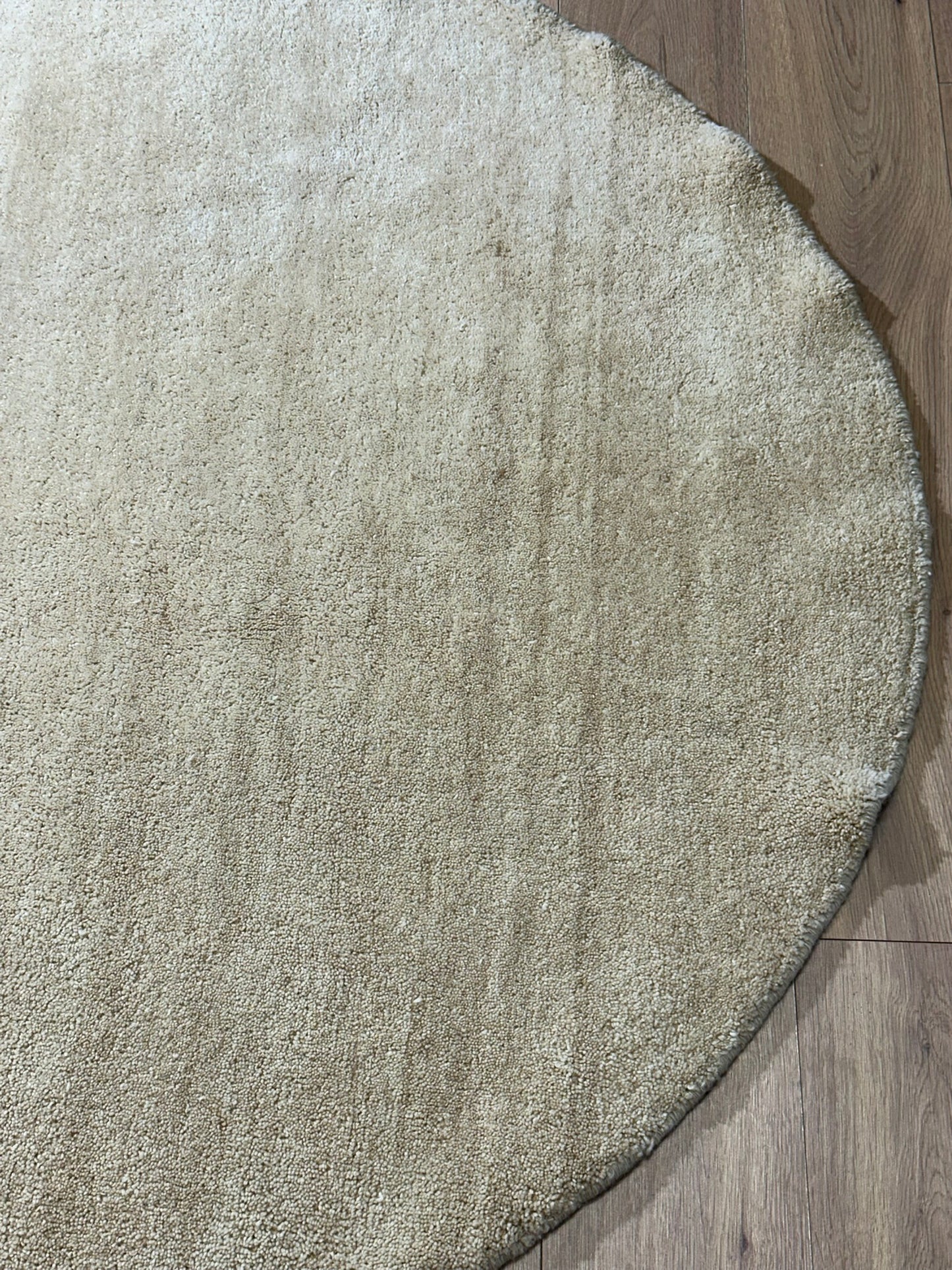 Moderner Gabbeh Teppich handgeknüpft rund ca. 152 cm
