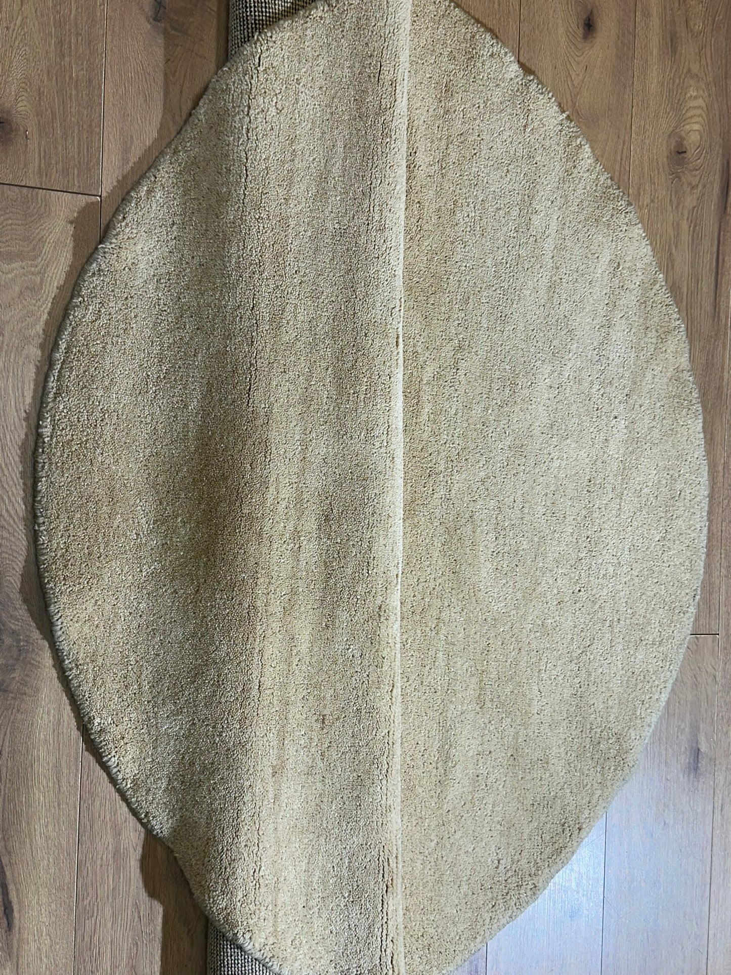 Moderner Gabbeh Teppich handgeknüpft rund ca. 152 cm