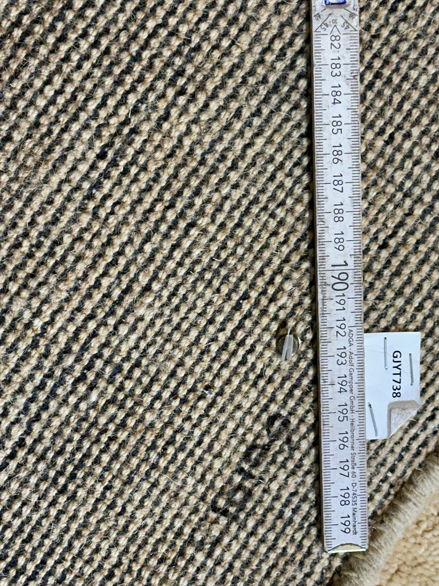 Moderner Gabbeh Teppich handgeknüpft rund ca. 152 cm