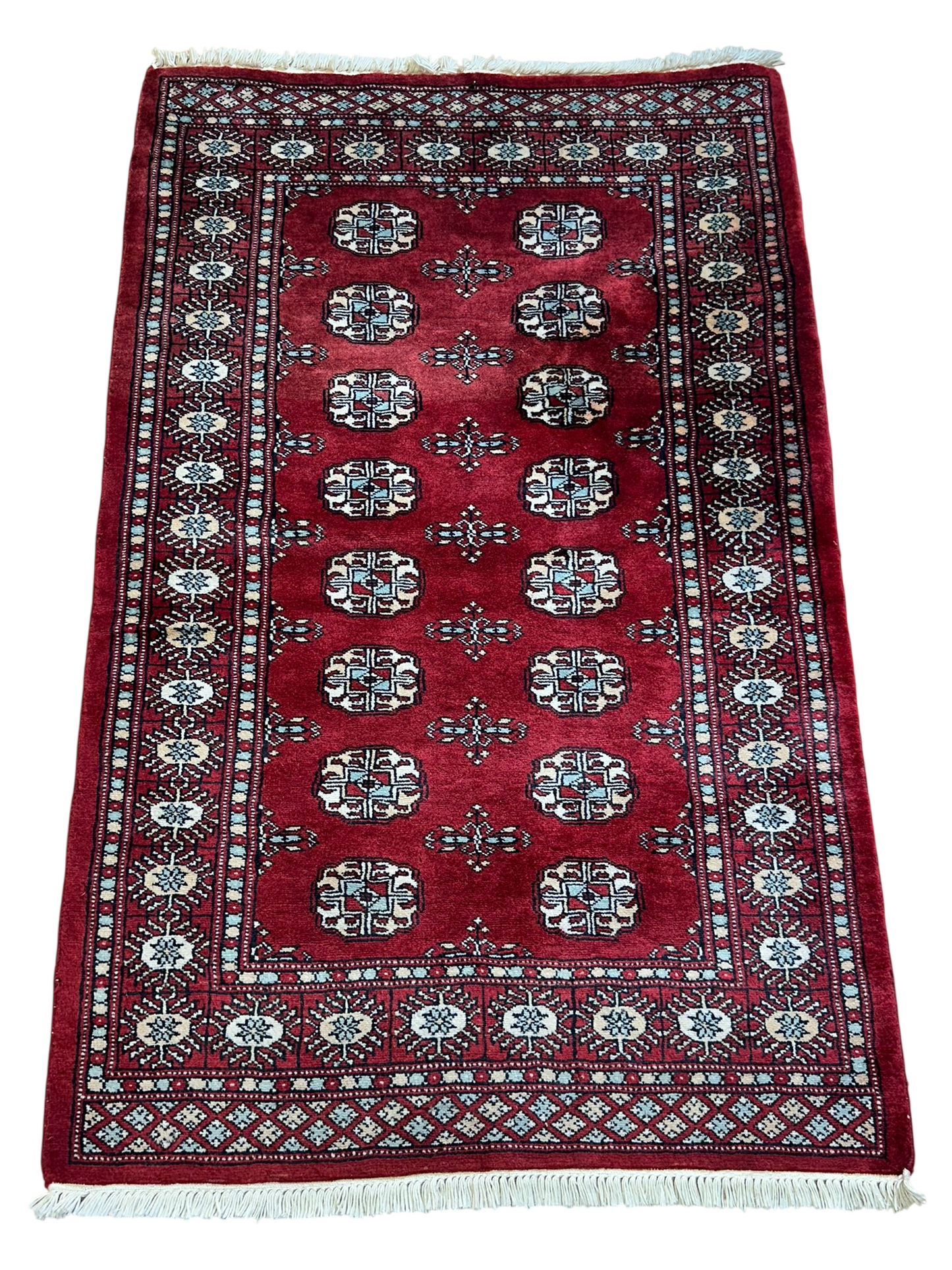Orientteppich handgeknüpft Jomut Buchara 148x96 cm