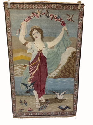 Orientteppich handgeknüpft Keschan Bilder teppich 176x110 cm