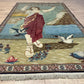 Orientteppich handgeknüpft Keschan Bilder teppich 176x110 cm