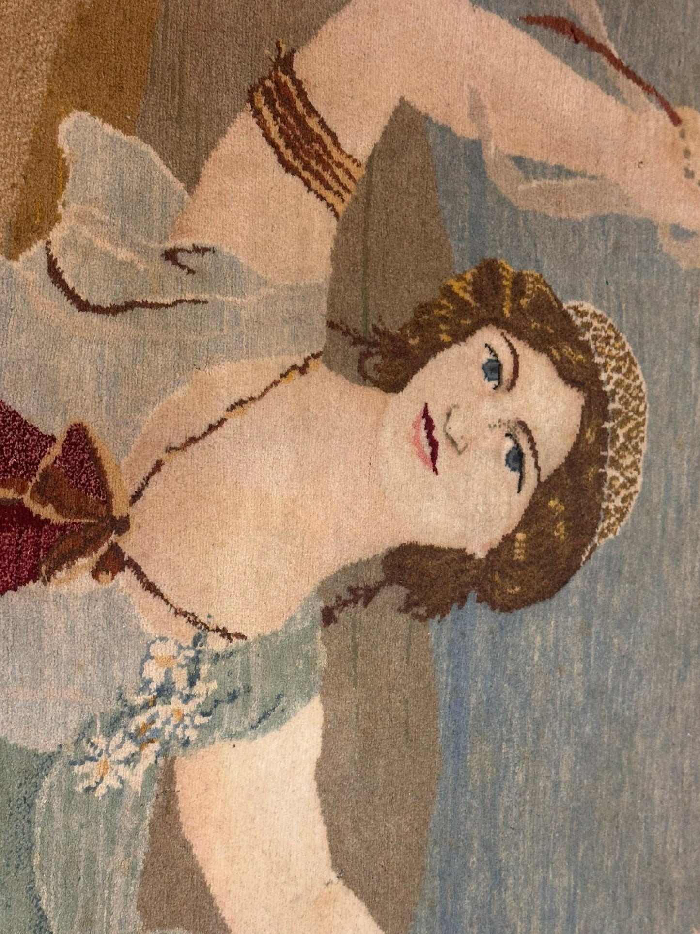 Orientteppich handgeknüpft Keschan Bilder teppich 176x110 cm