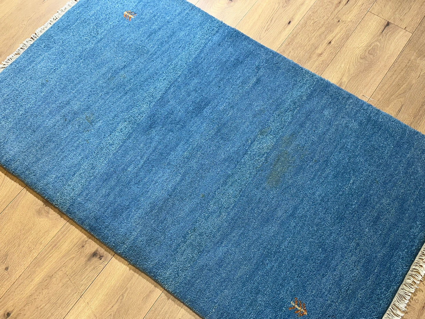 Moderner Gabbeh Teppich handgeknüpft 160x90 cm