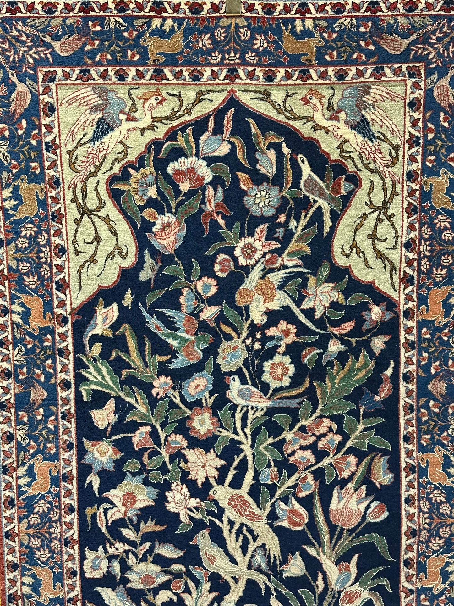 Orientteppich handgeknüpft Semi Antik Isfahan Lebensbaum 170x108 cm