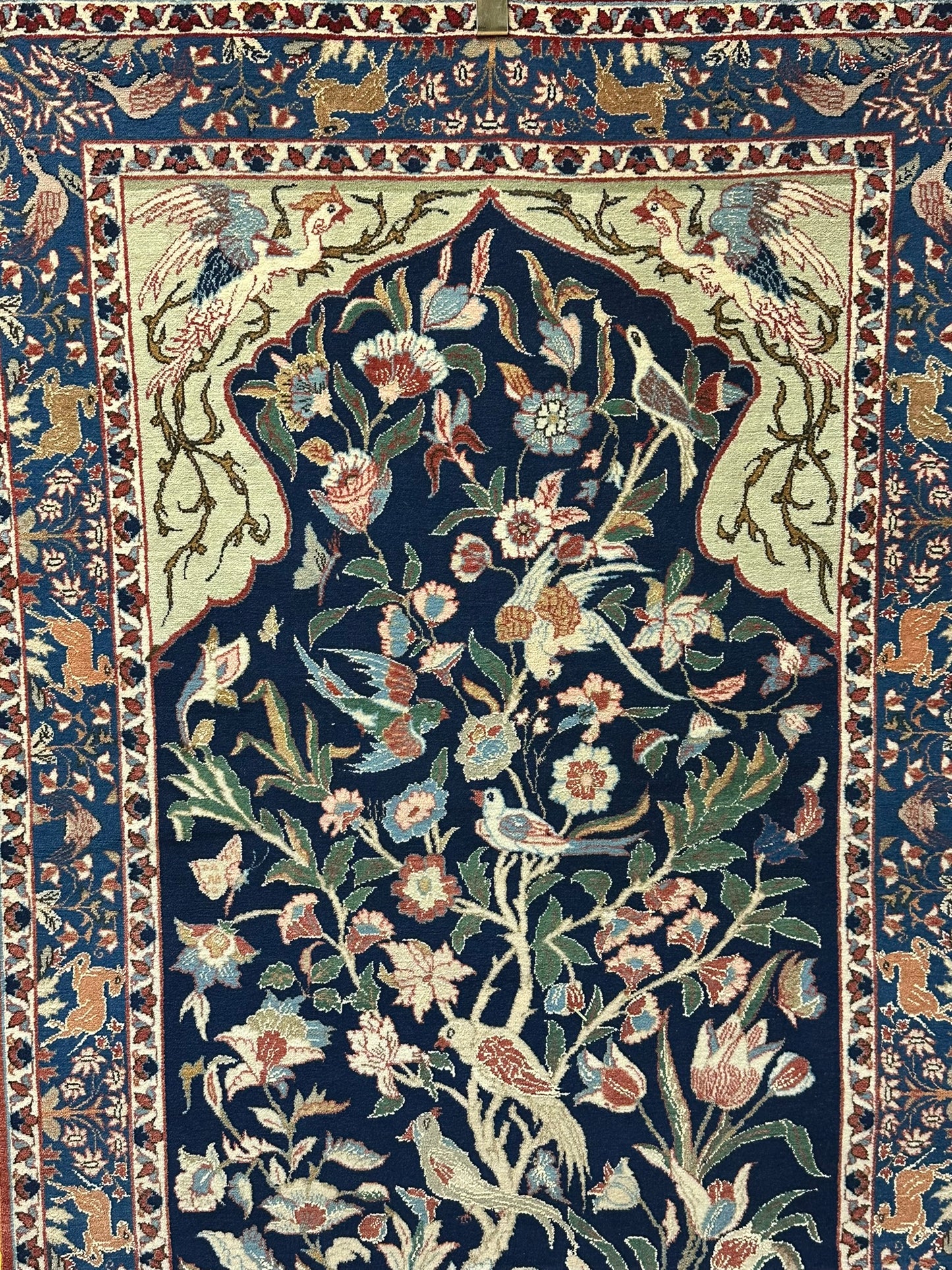 Orientteppich handgeknüpft Semi Antik Isfahan Lebensbaum 170x108 cm