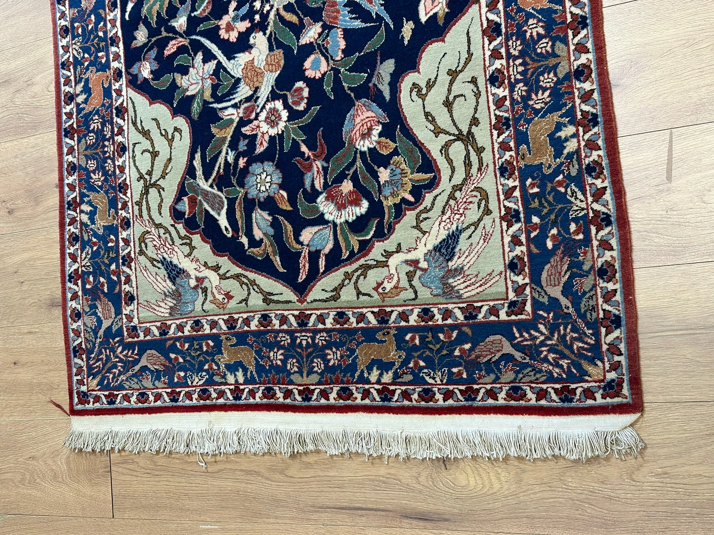 Orientteppich handgeknüpft Semi Antik Isfahan Lebensbaum 170x108 cm