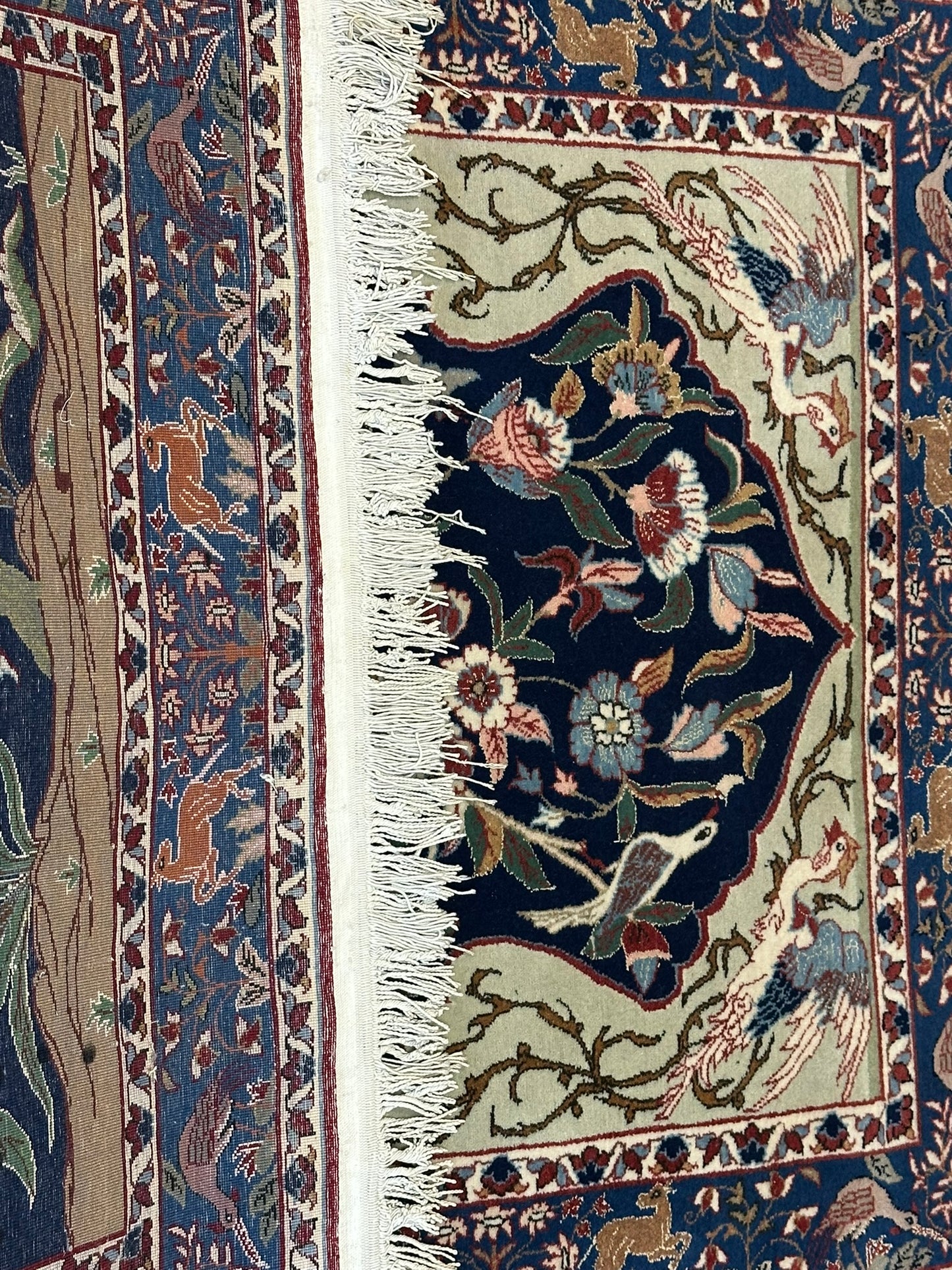 Orientteppich handgeknüpft Semi Antik Isfahan Lebensbaum 170x108 cm