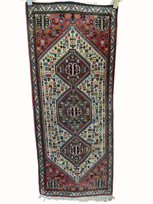 Orientteppich handgeknüpft Abadeeh 160x65 cm