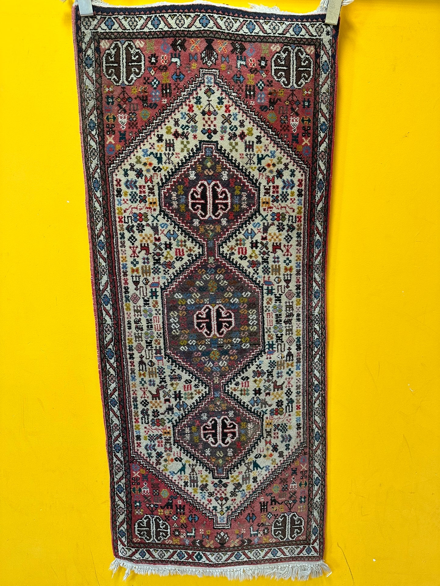 Orientteppich handgeknüpft Abadeeh 160x65 cm