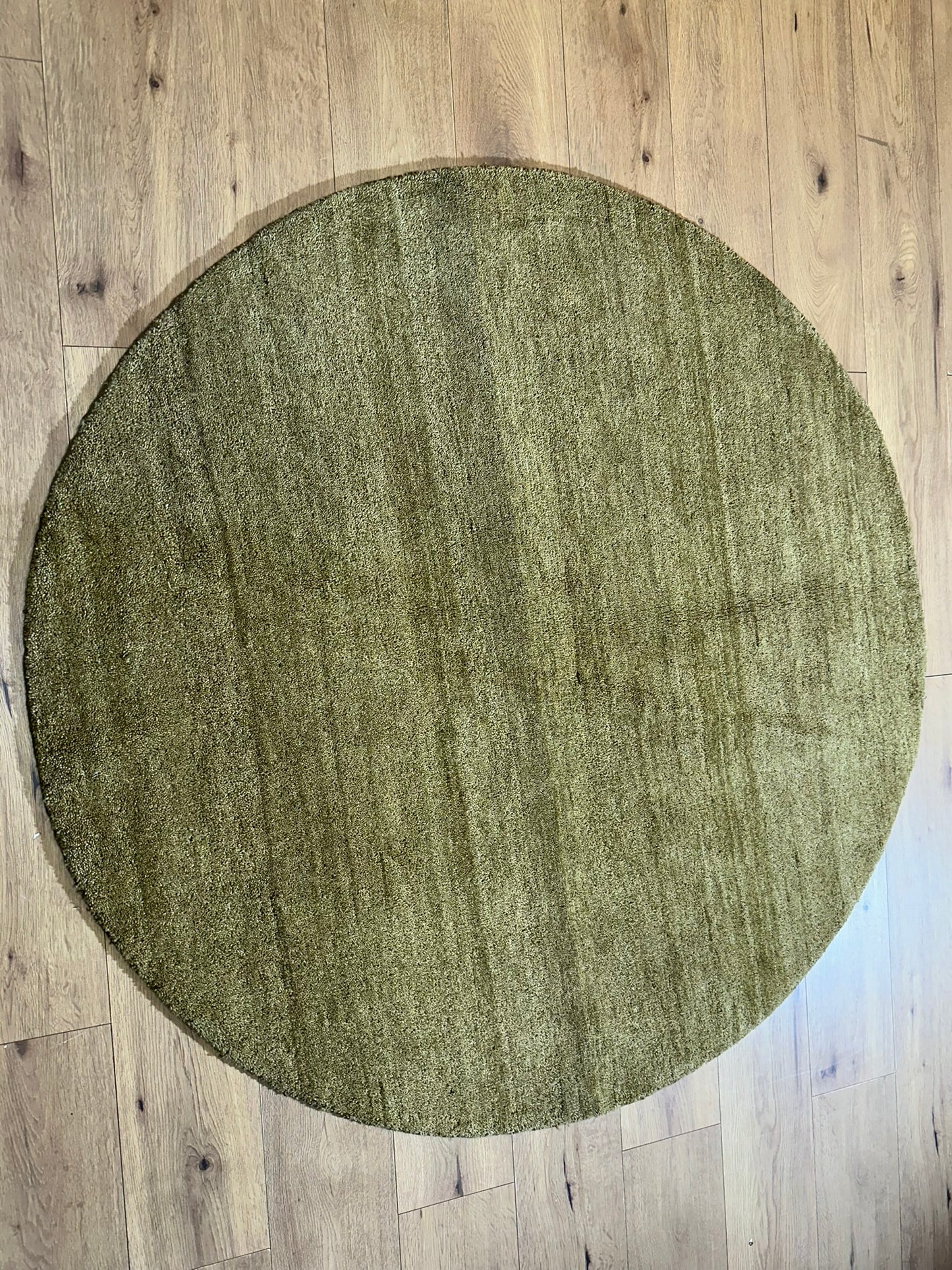 Moderner Gabbeh Teppich handgeknüpft rund ca. 150 cm
