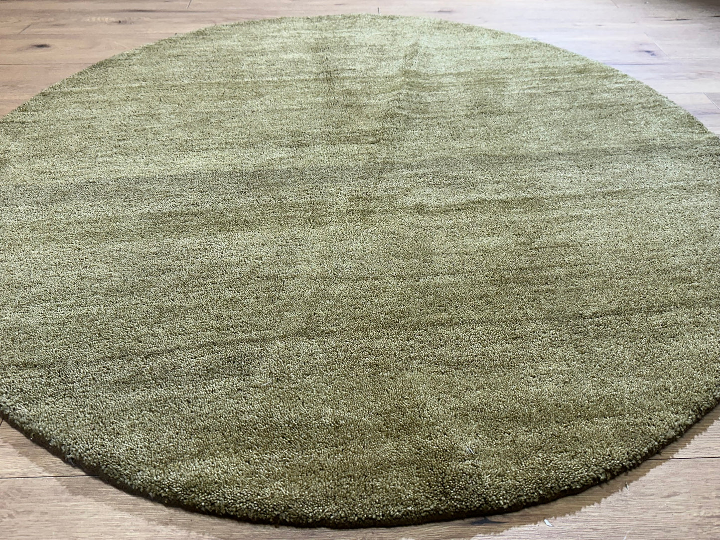 Moderner Gabbeh Teppich handgeknüpft rund ca. 150 cm