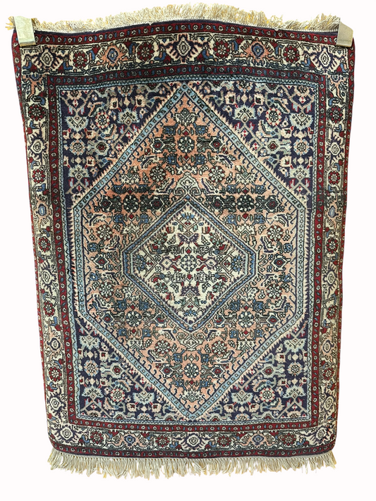 Orientteppich handgeknüpft Bidjar 85x65 cm