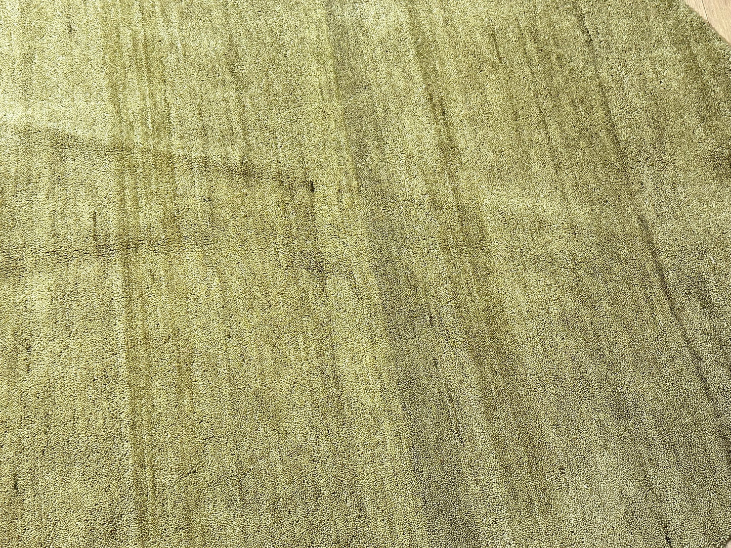 Moderner Gabbeh Teppich handgeknüpft rund ca. 150 cm