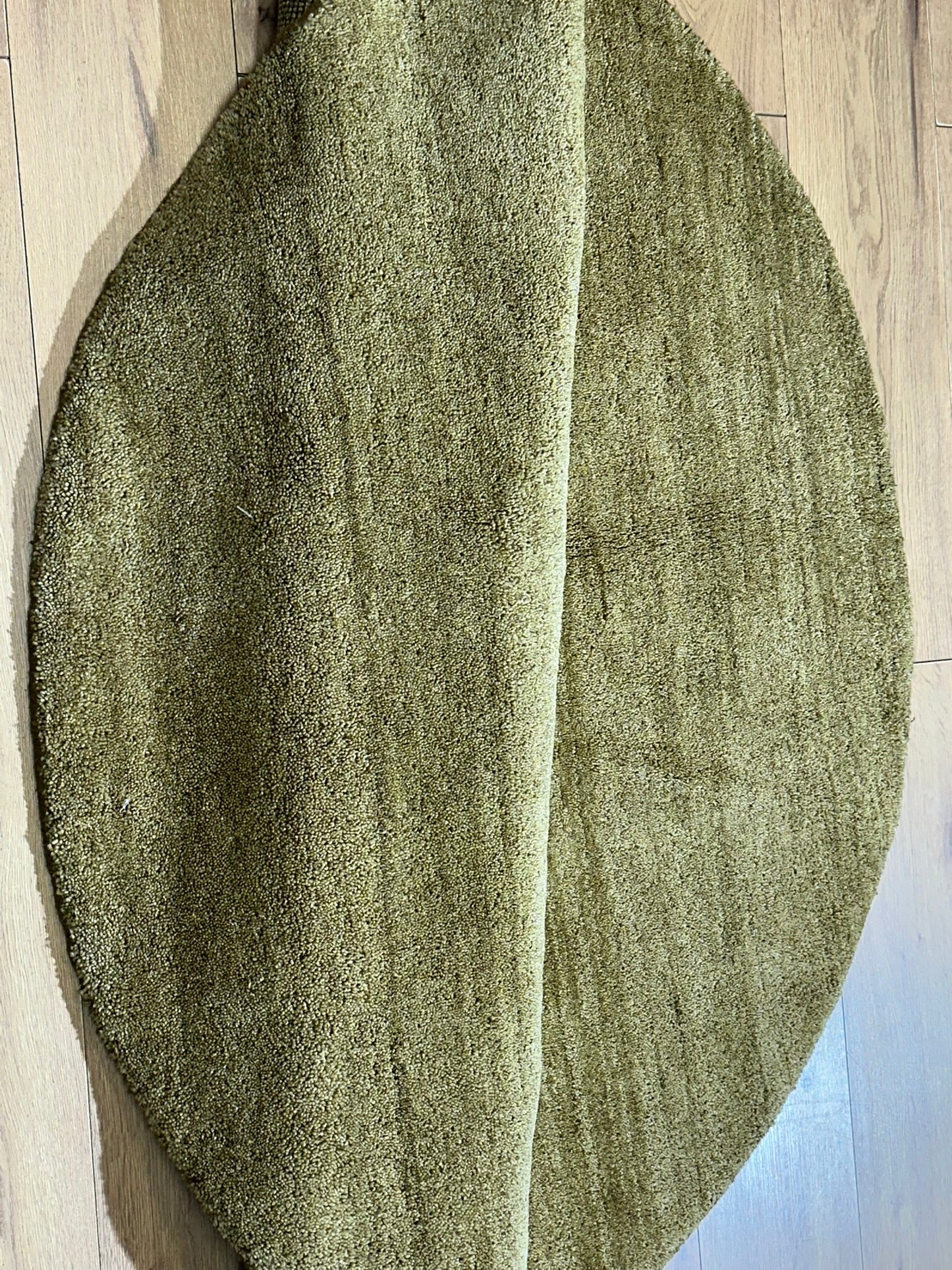 Moderner Gabbeh Teppich handgeknüpft rund ca. 150 cm