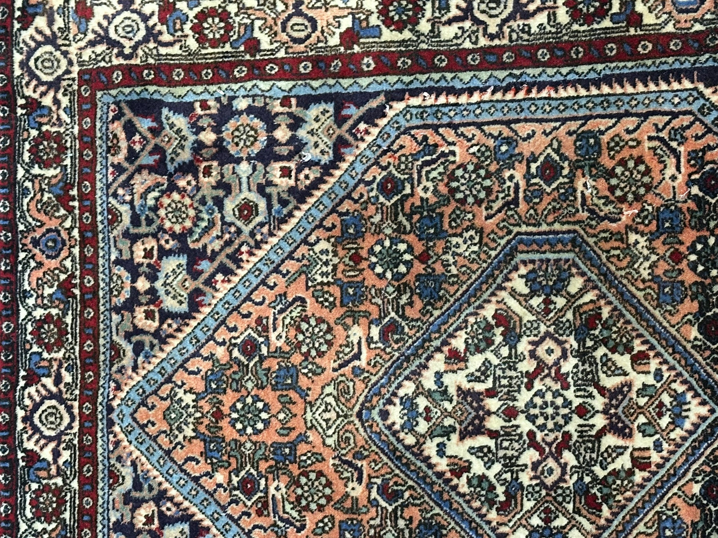 Orientteppich handgeknüpft Bidjar 85x65 cm