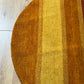 Moderner Gabbeh Teppich handgeknüpft rund ca. 150 cm