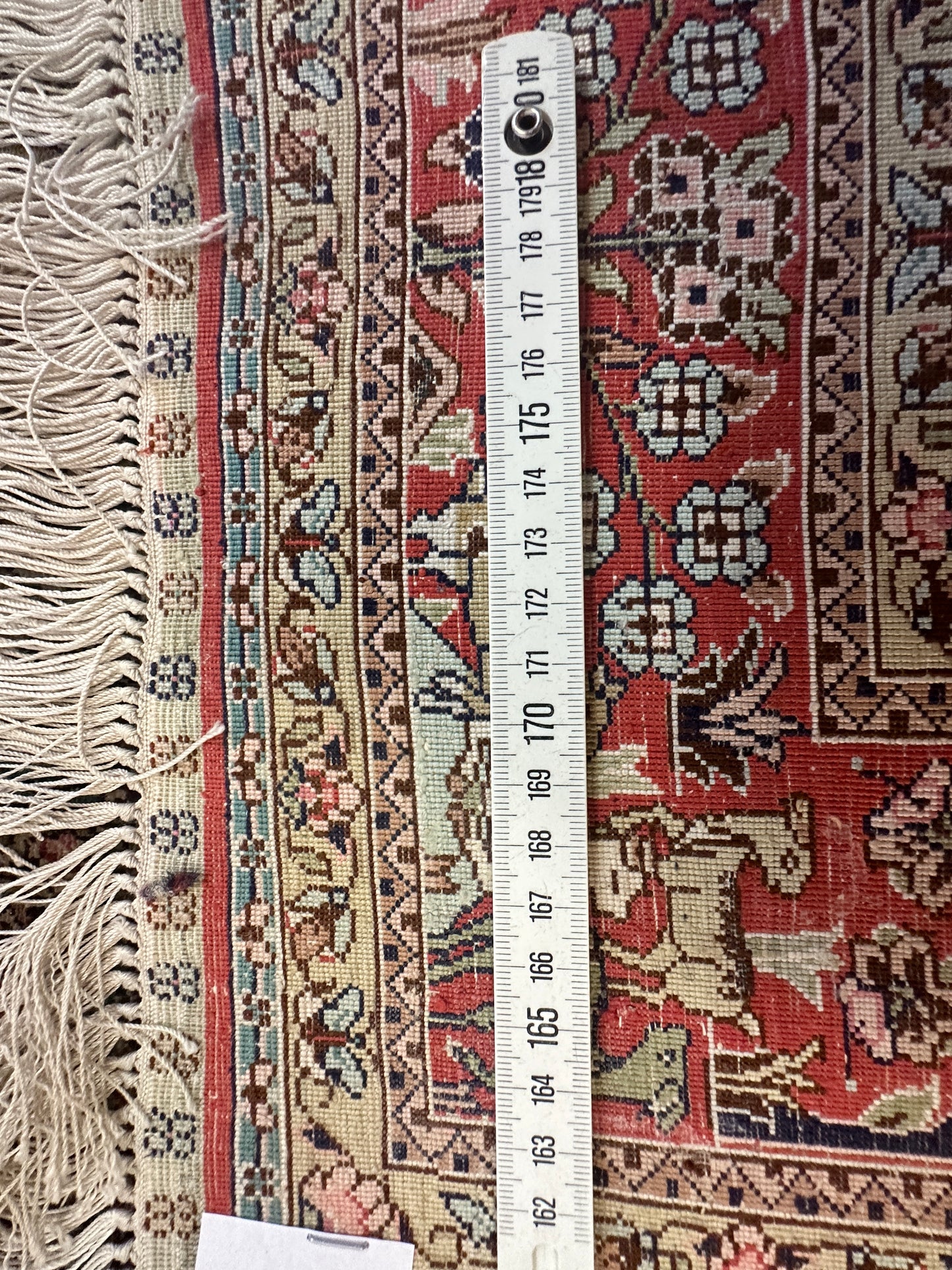 Handgeknüpfter Orientteppich Feiner Seltener Hereke Seidenteppich 95x155cm